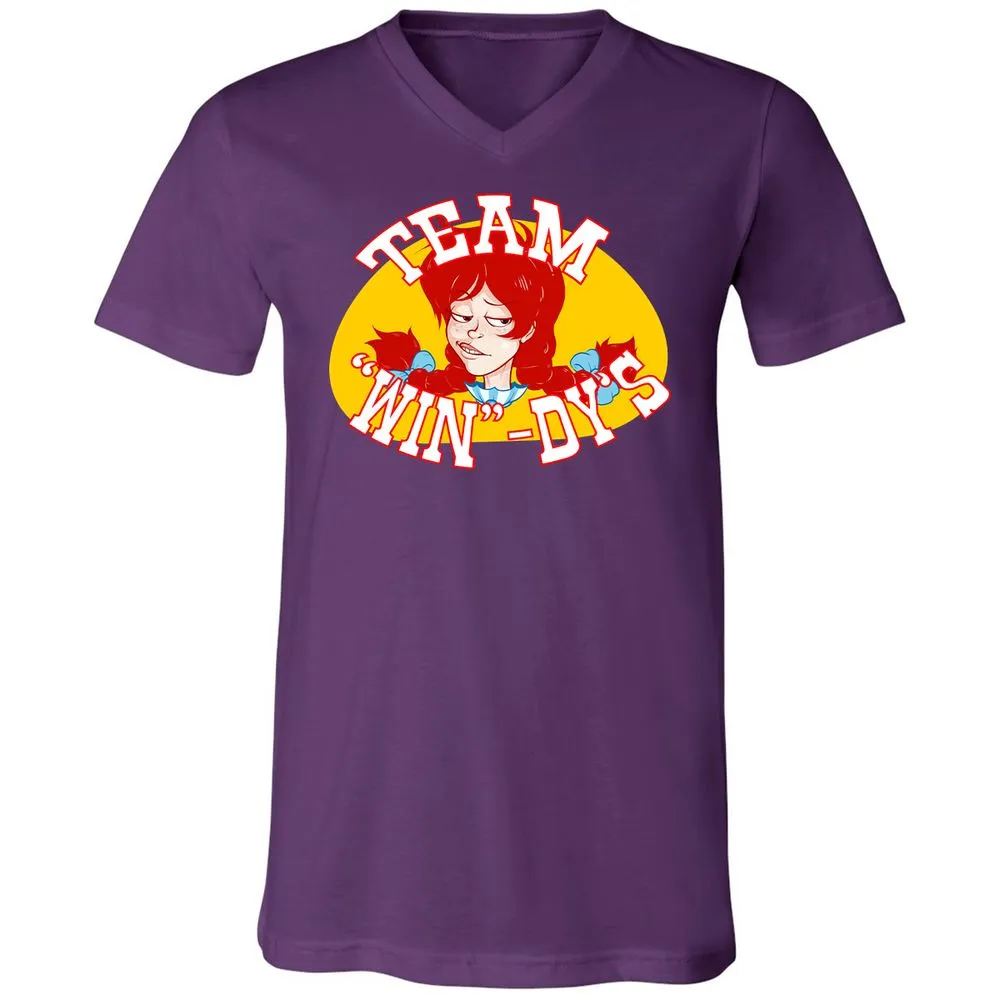 Unisex V-Neck T-Shirt - K9EUERJX - Team Purple - 9
