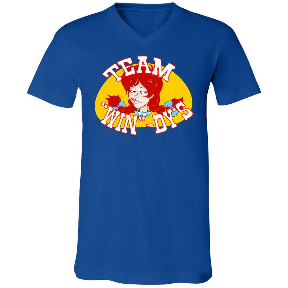 Unisex V-Neck T-Shirt - K9EUERJX - True Royal - 4