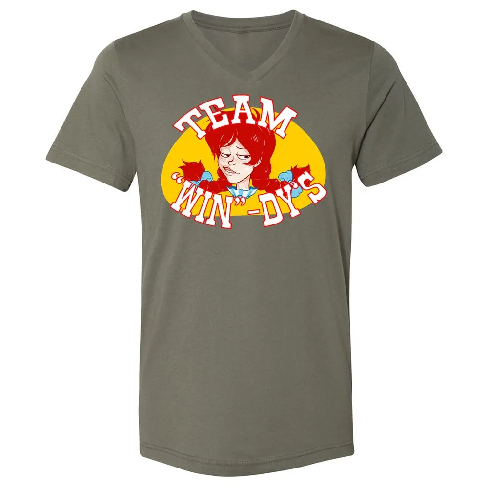 Unisex V-Neck T-Shirt - K9EUERJX - Military Green - 10