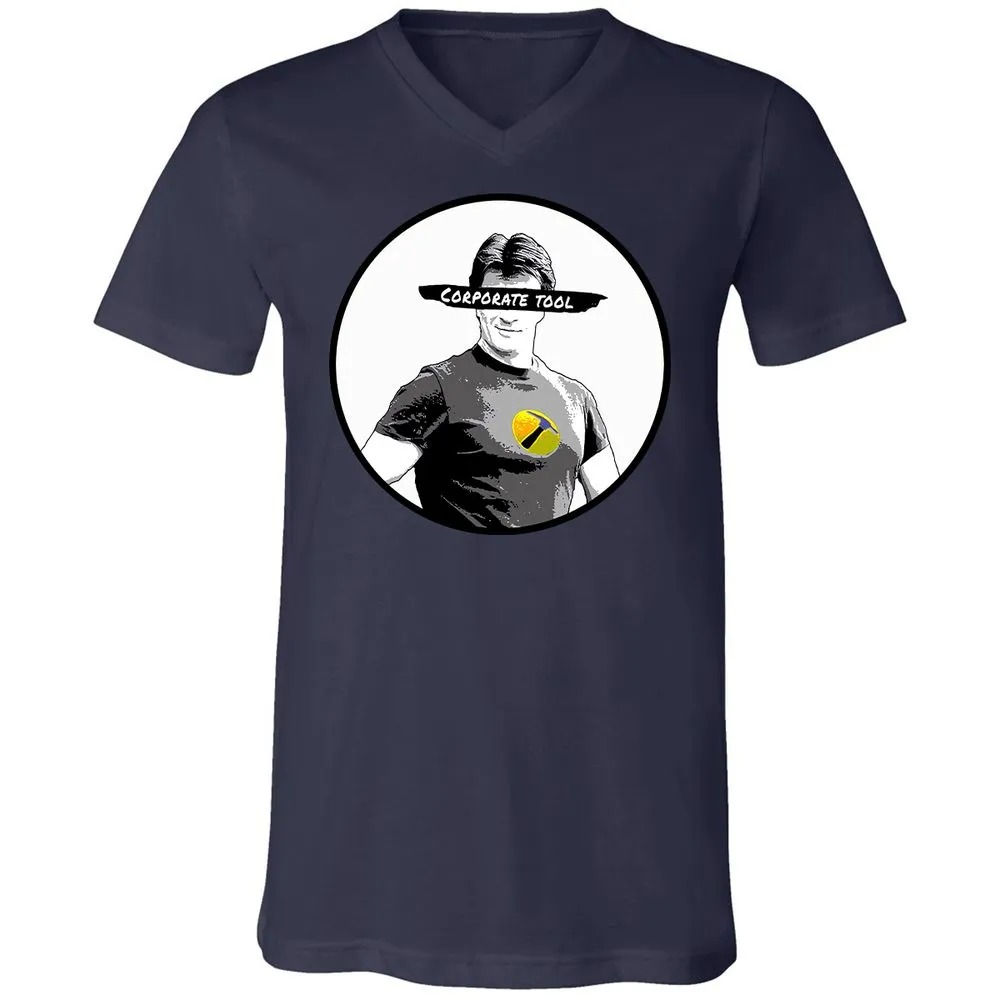 Unisex V-Neck T-Shirt - JAVDXXLA - Navy - 2