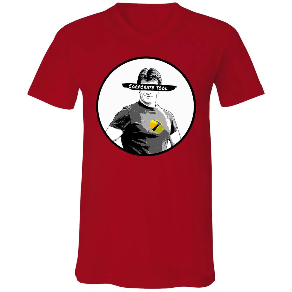 Unisex V-Neck T-Shirt - JAVDXXLA - Red - 3