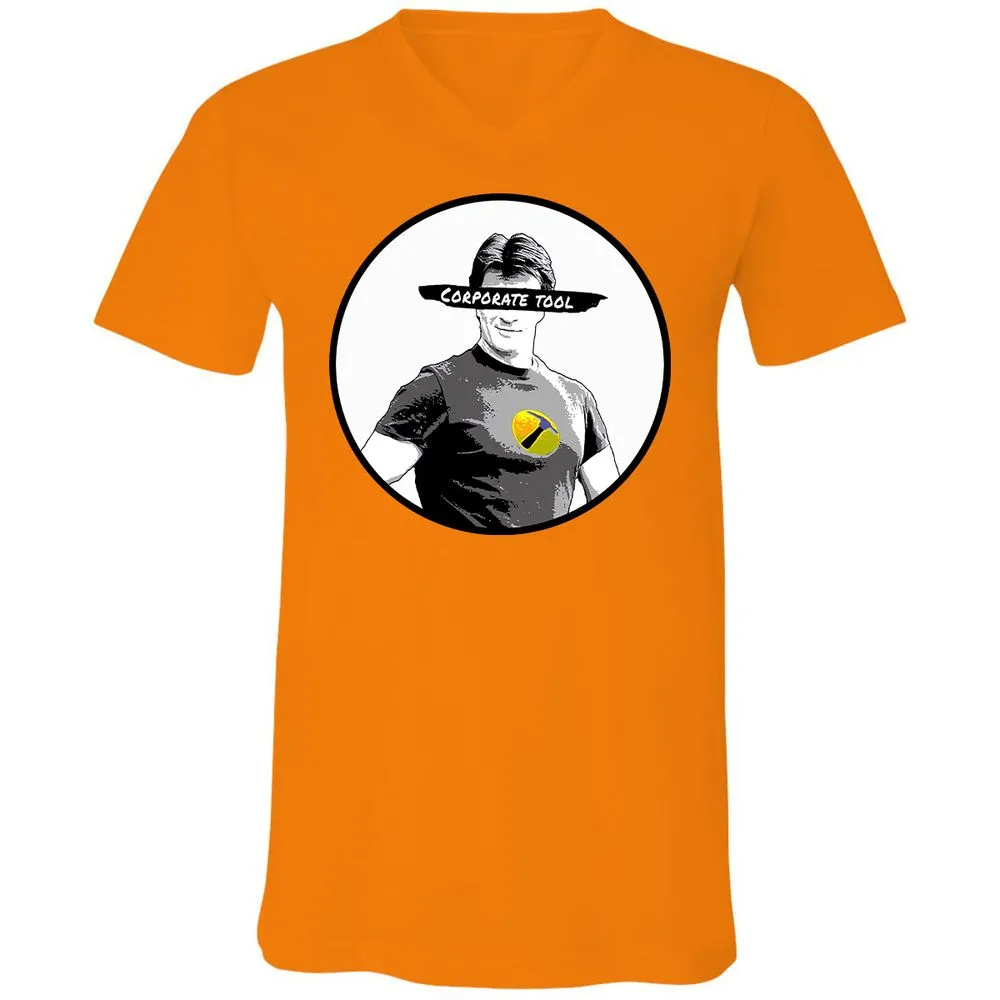 Unisex V-Neck T-Shirt - JAVDXXLA - Orange - 11