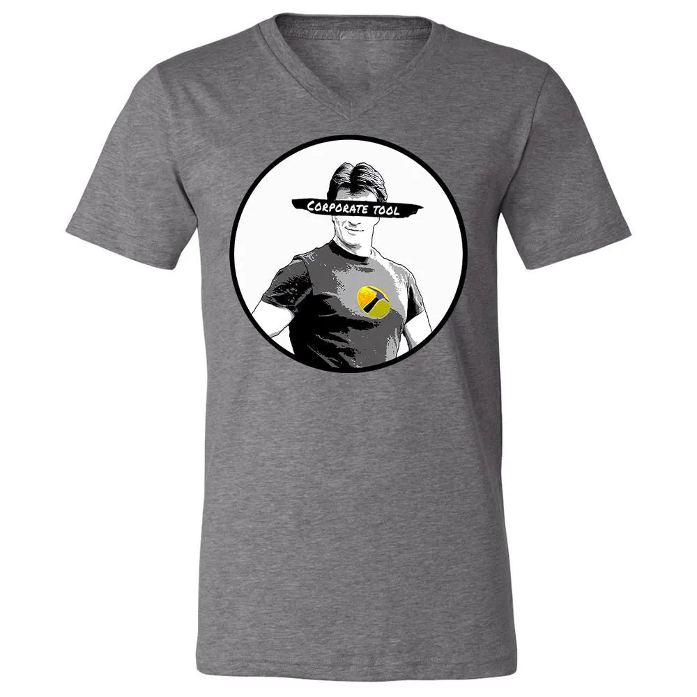 Unisex V-Neck T-Shirt - JAVDXXLA - Deep Heather - 13