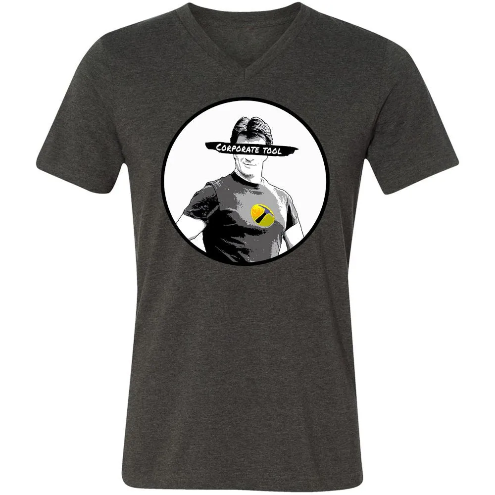 Unisex V-Neck T-Shirt - JAVDXXLA - Dark Grey Heather - 8
