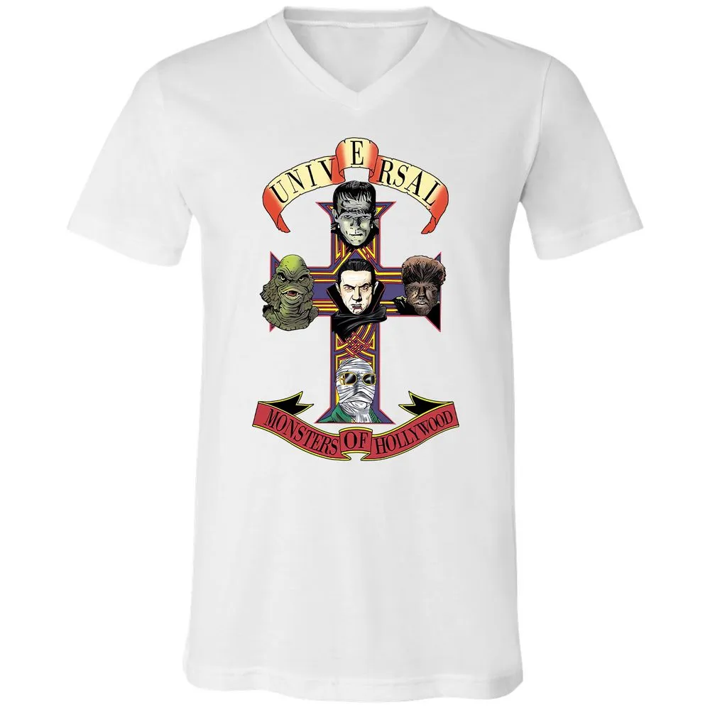 Unisex V-Neck T-Shirt - QUM8J6Q4 - White - 5