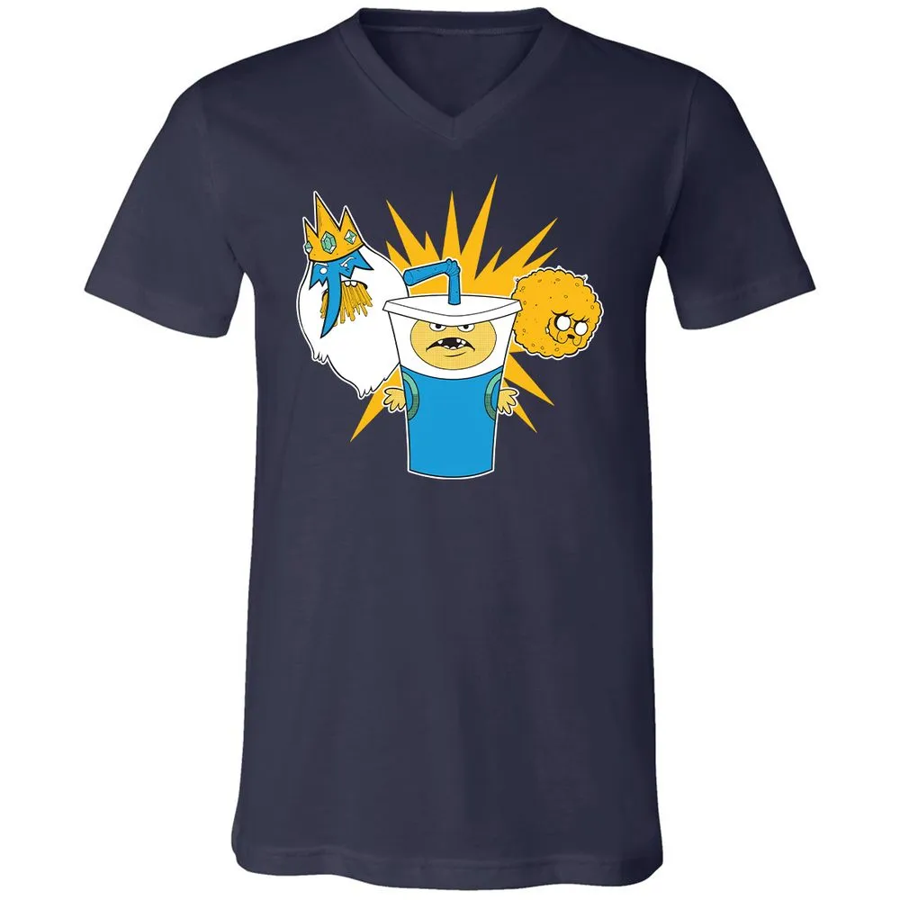 Unisex V-Neck T-Shirt - 2EDM1DWG - Navy - 2