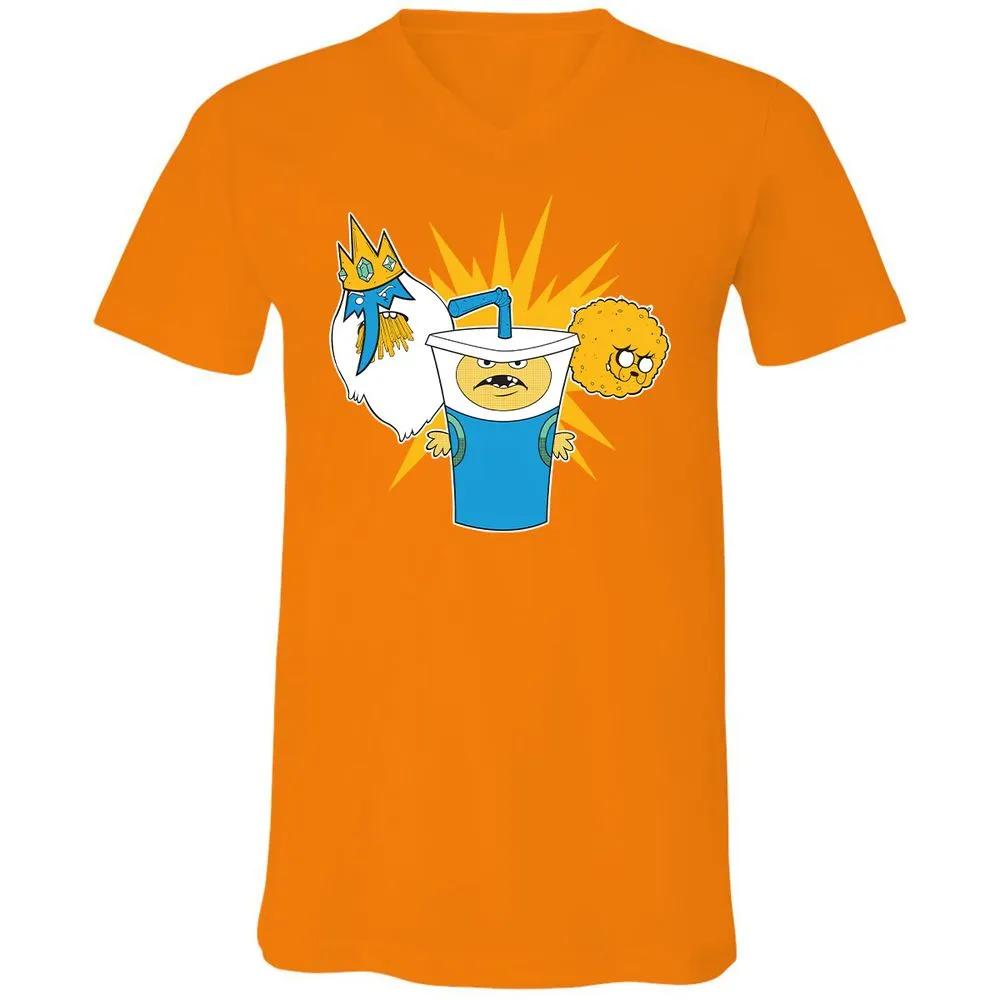 Unisex V-Neck T-Shirt - 2EDM1DWG - Orange - 11