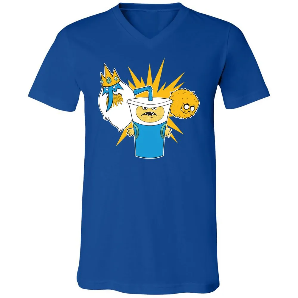 Unisex V-Neck T-Shirt - 2EDM1DWG - True Royal - 4