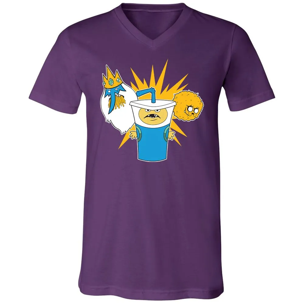 Unisex V-Neck T-Shirt - 2EDM1DWG - Team Purple - 9
