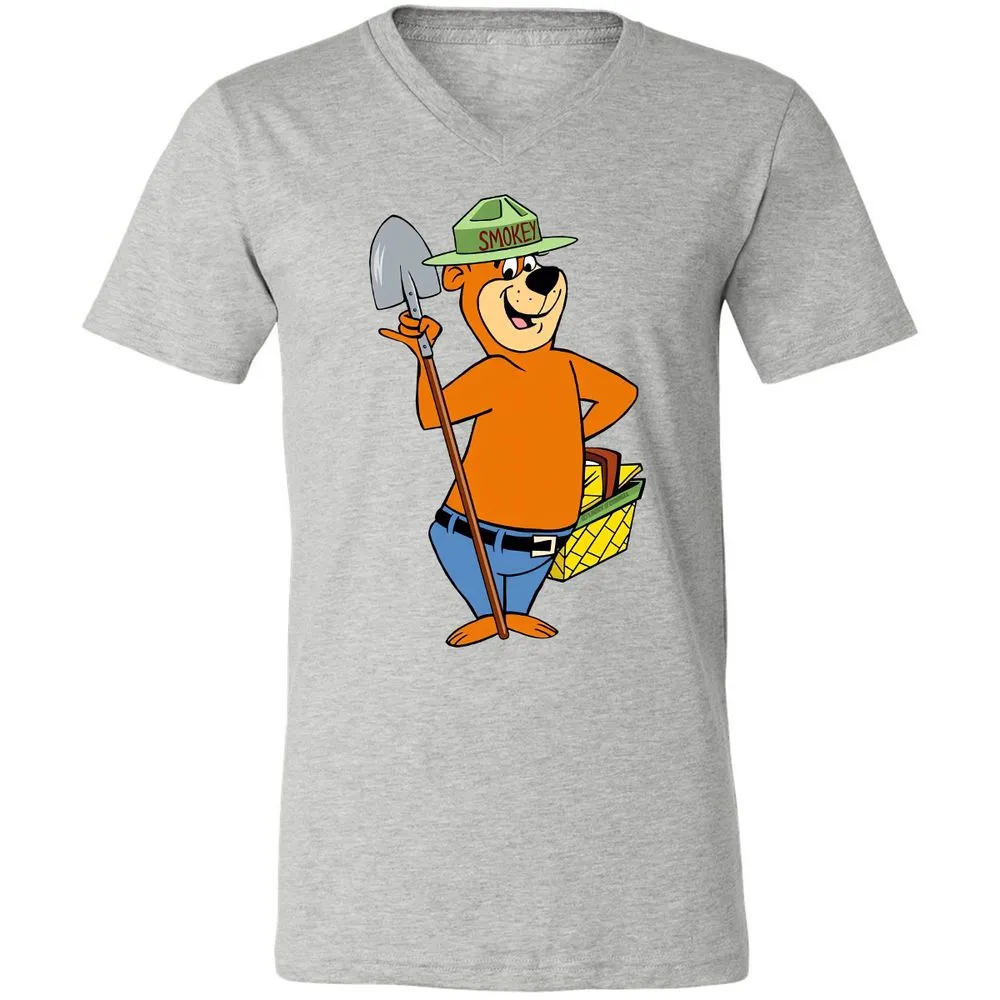Unisex V-Neck T-Shirt - YSTRPZ4H - Athletic Heather - 7