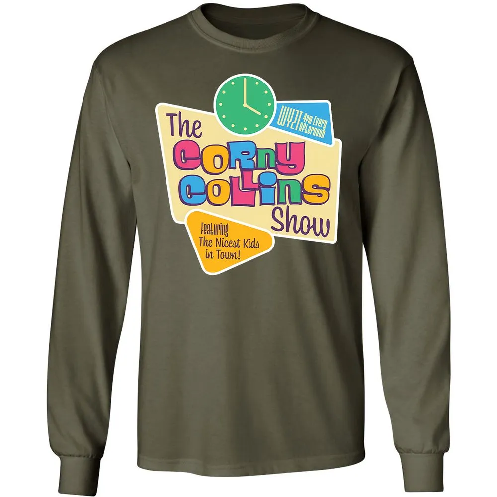 Long Sleeve T-Shirt - 5AAG79B9 - Military Green - 16