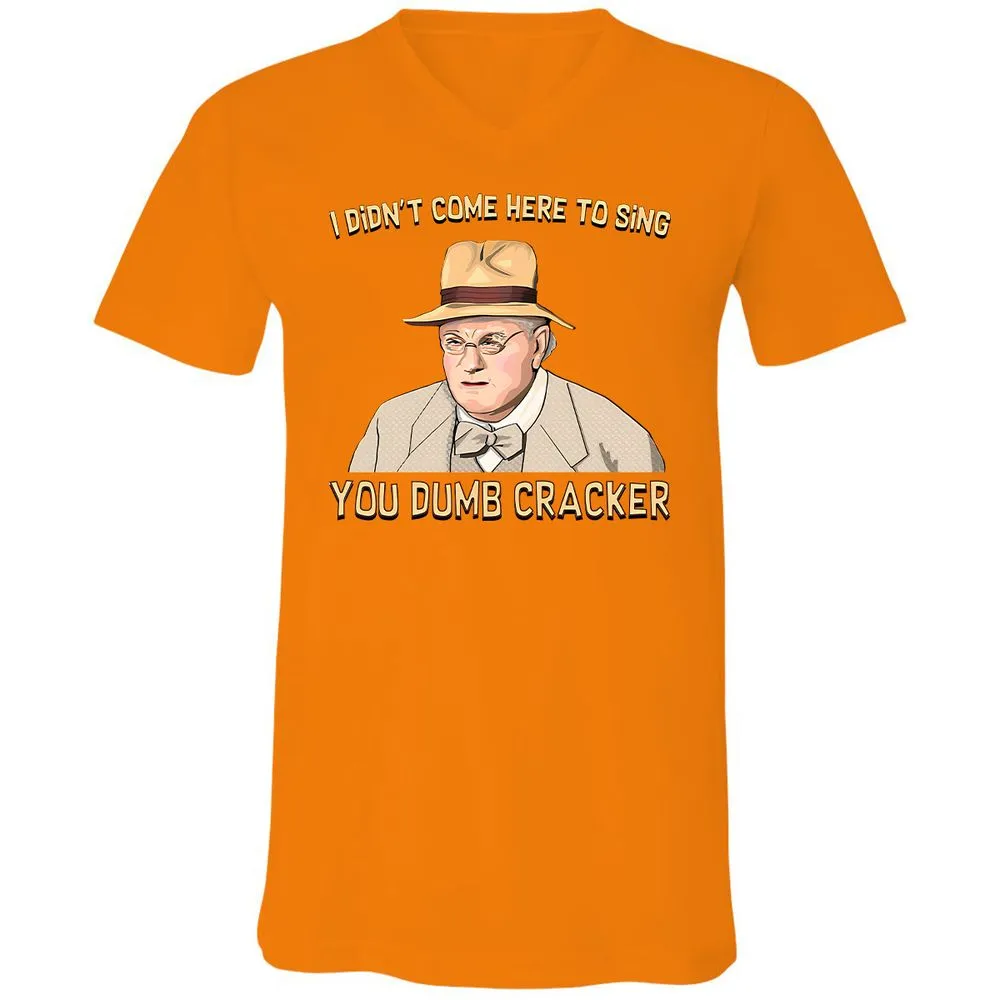 Unisex V-Neck T-Shirt - 6TPCWZX2 - Orange - 11
