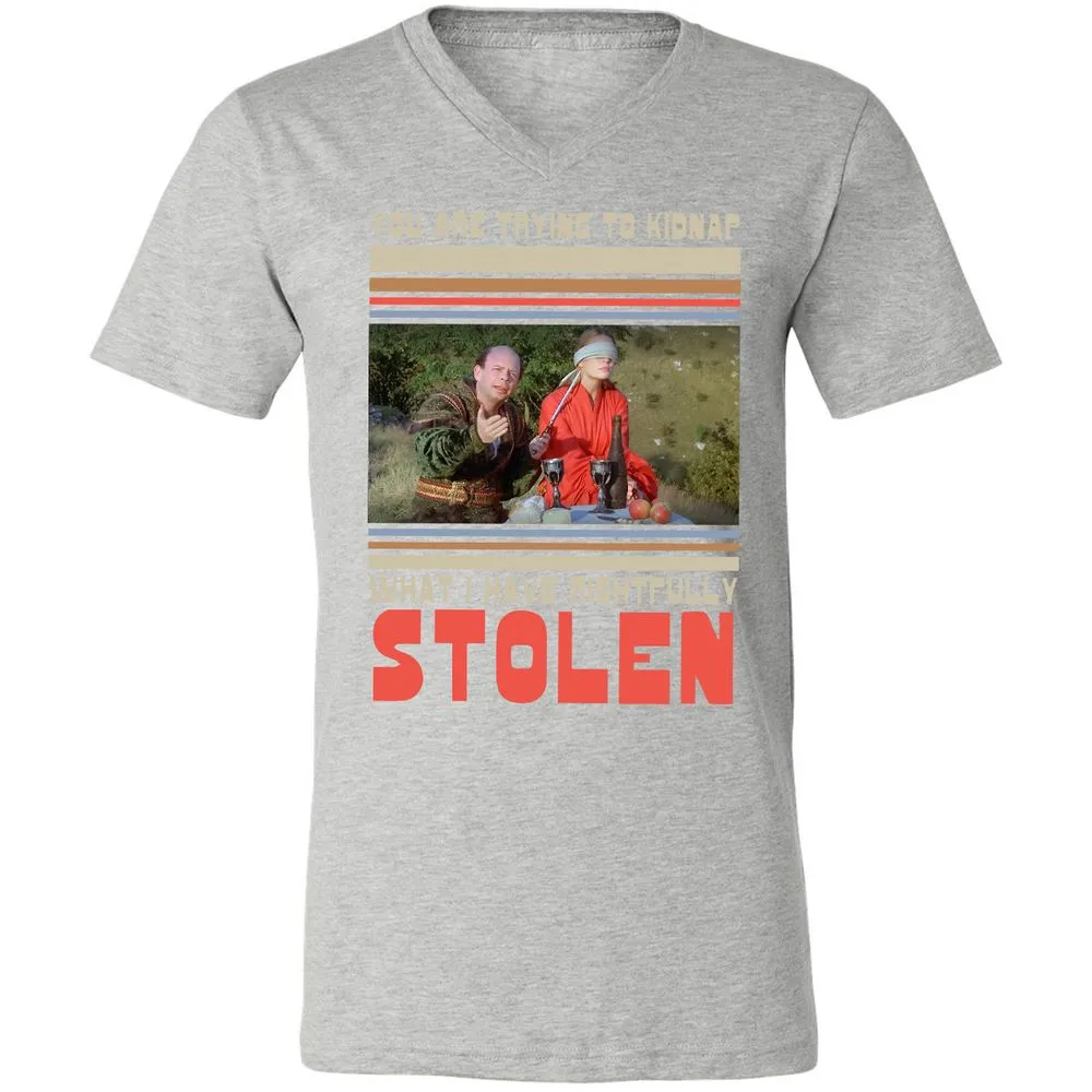 Unisex V-Neck T-Shirt - JRBGH9UD - Athletic Heather - 7
