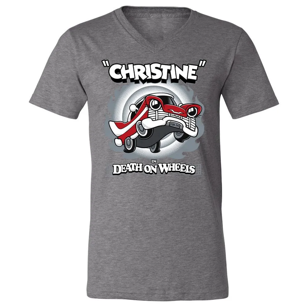 Unisex V-Neck T-Shirt - HTDZKFAT - Deep Heather - 13