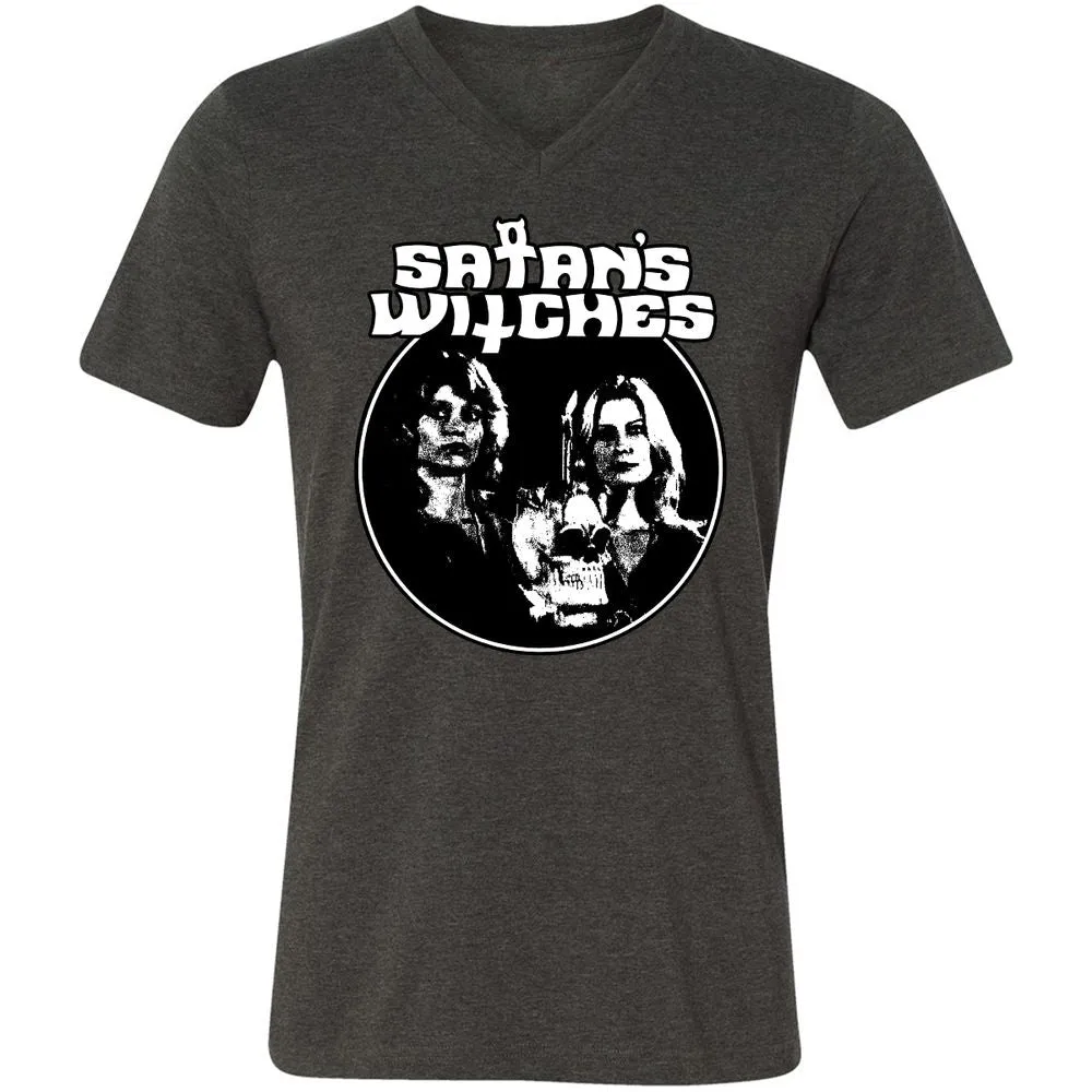 Unisex V-Neck T-Shirt - ZT5M5KW8 - Dark Grey Heather - 8