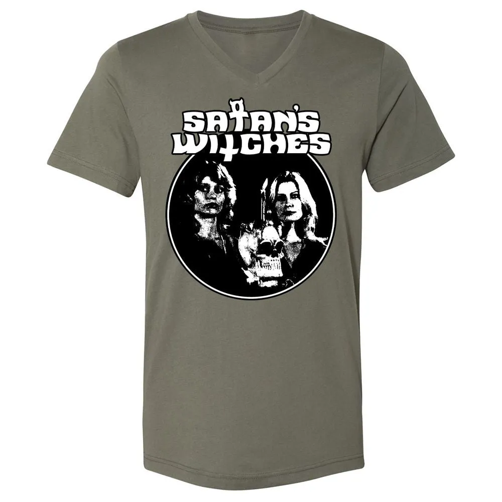 Unisex V-Neck T-Shirt - ZT5M5KW8 - Military Green - 10