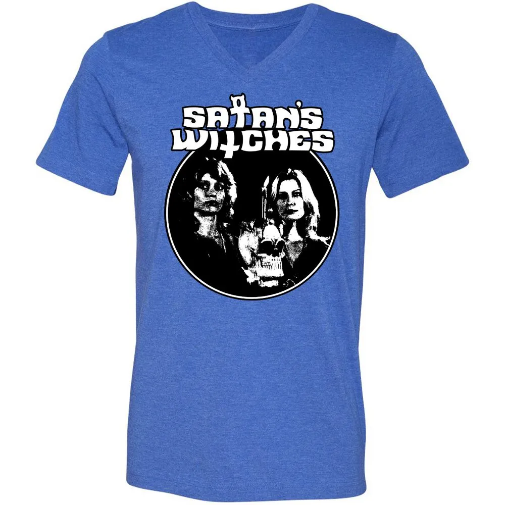 Unisex V-Neck T-Shirt - ZT5M5KW8 - Heather True Royal - 14