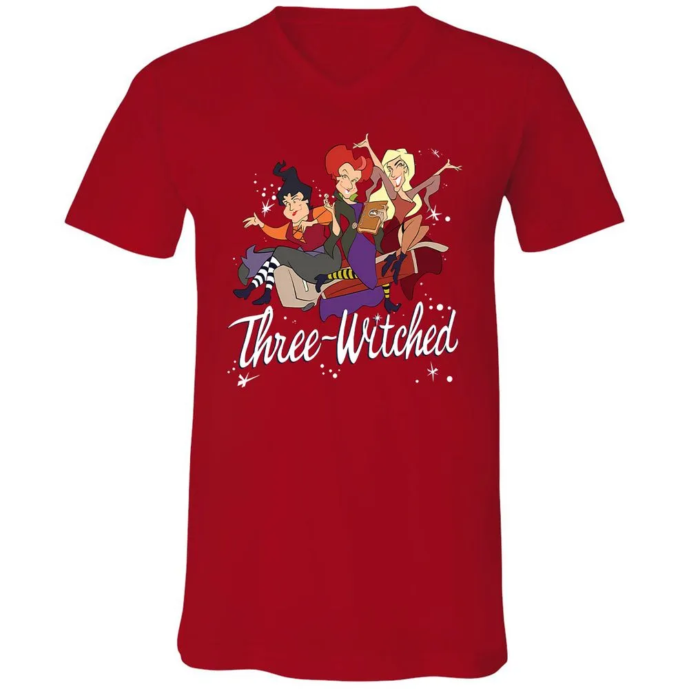 Unisex V-Neck T-Shirt - VXQ6CNFP - Red - 3
