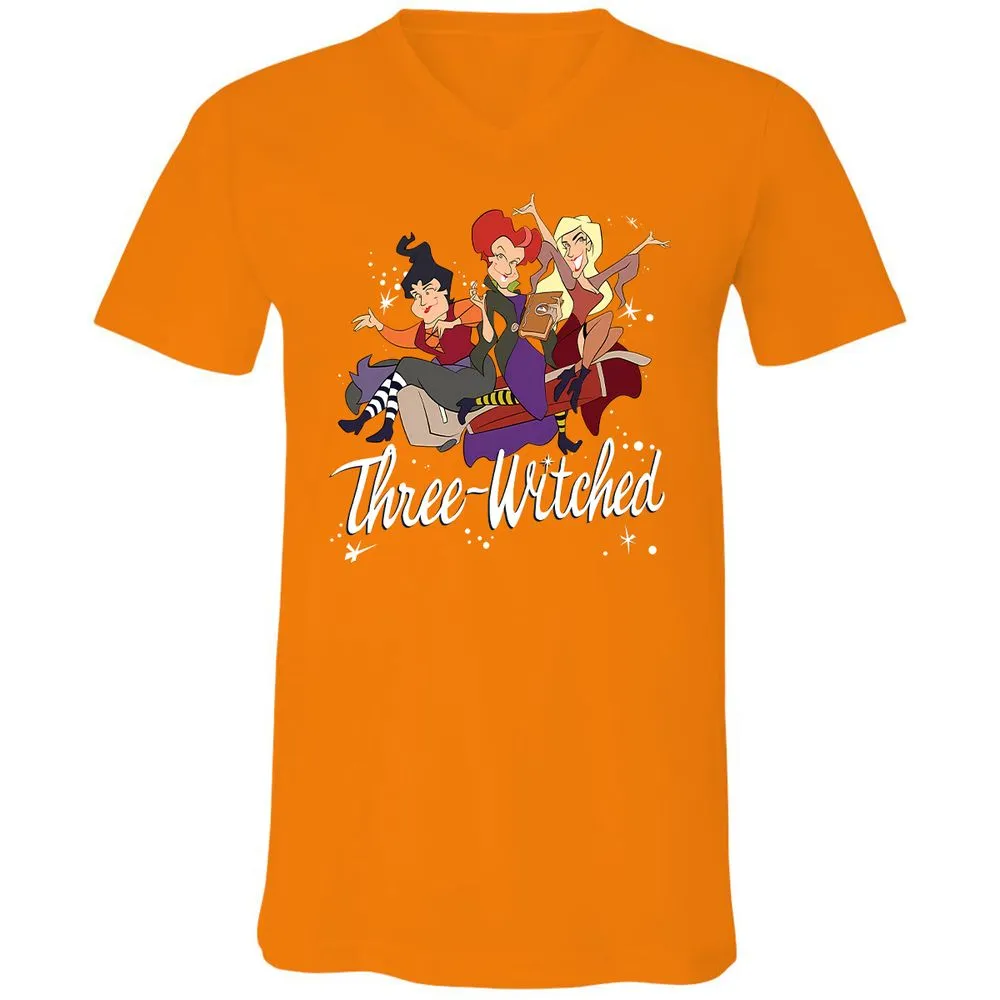 Unisex V-Neck T-Shirt - VXQ6CNFP - Orange - 11