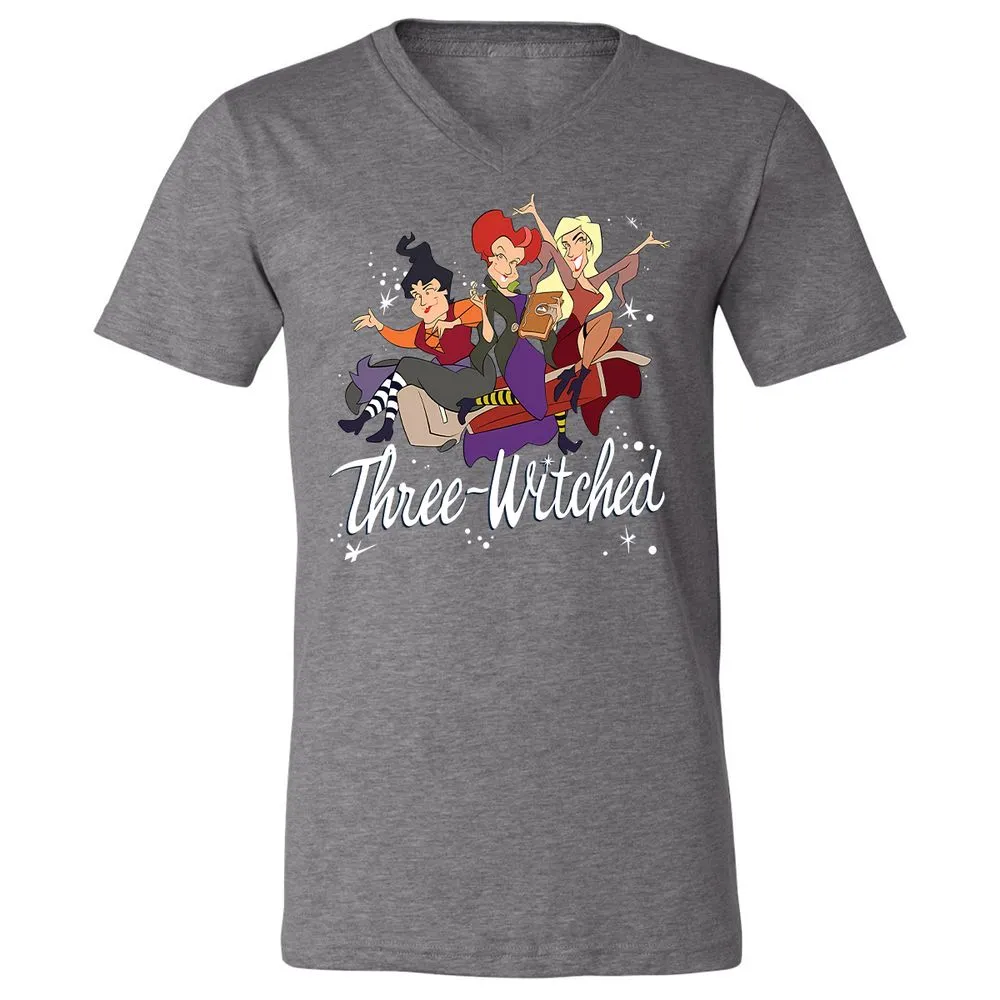 Unisex V-Neck T-Shirt - VXQ6CNFP - Deep Heather - 13