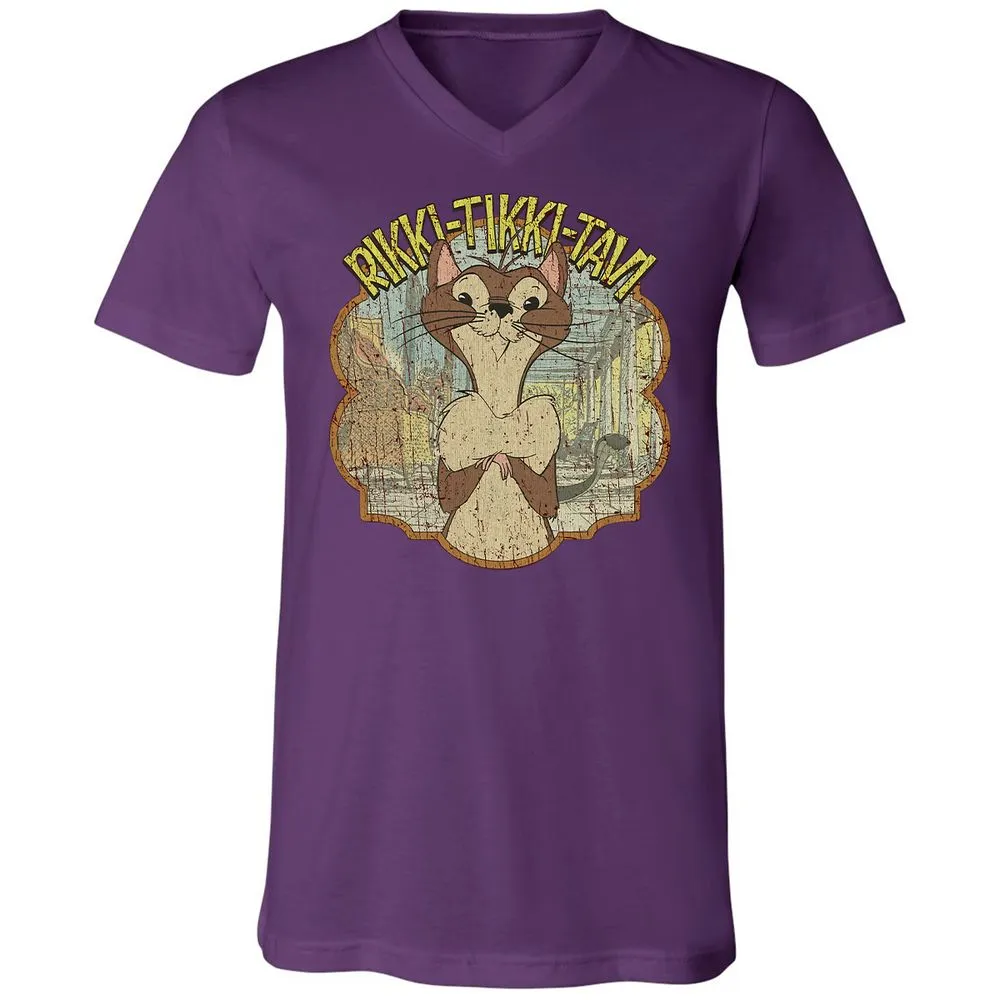 Unisex V-Neck T-Shirt - XW1WCGEK - Team Purple - 9