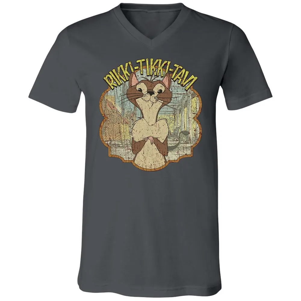 Unisex V-Neck T-Shirt - XW1WCGEK - Asphalt - 12