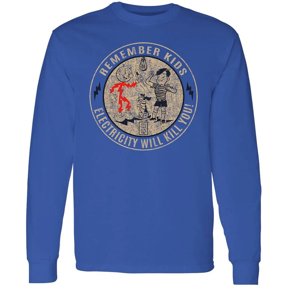 Long Sleeve T-Shirt - XWDCM9C8 - Royal - 8