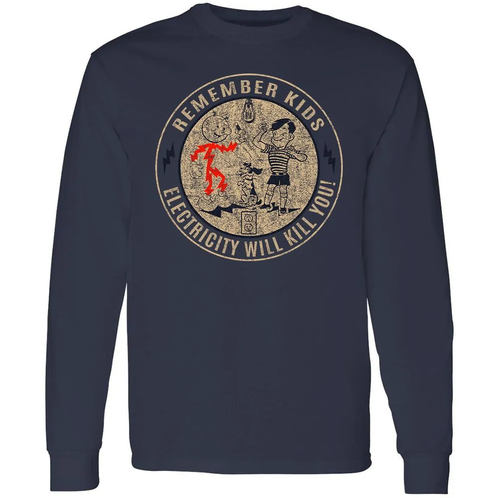 Long Sleeve T-Shirt - XWDCM9C8 - Navy - 2