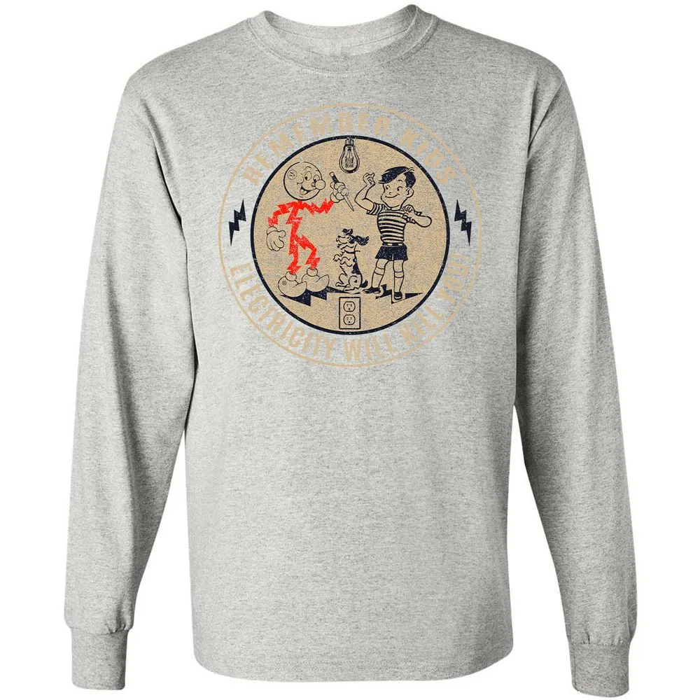 Long Sleeve T-Shirt - XWDCM9C8 - Ash - 7