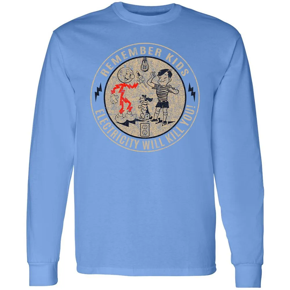 Long Sleeve T-Shirt - XWDCM9C8 - Carolina Blue - 12