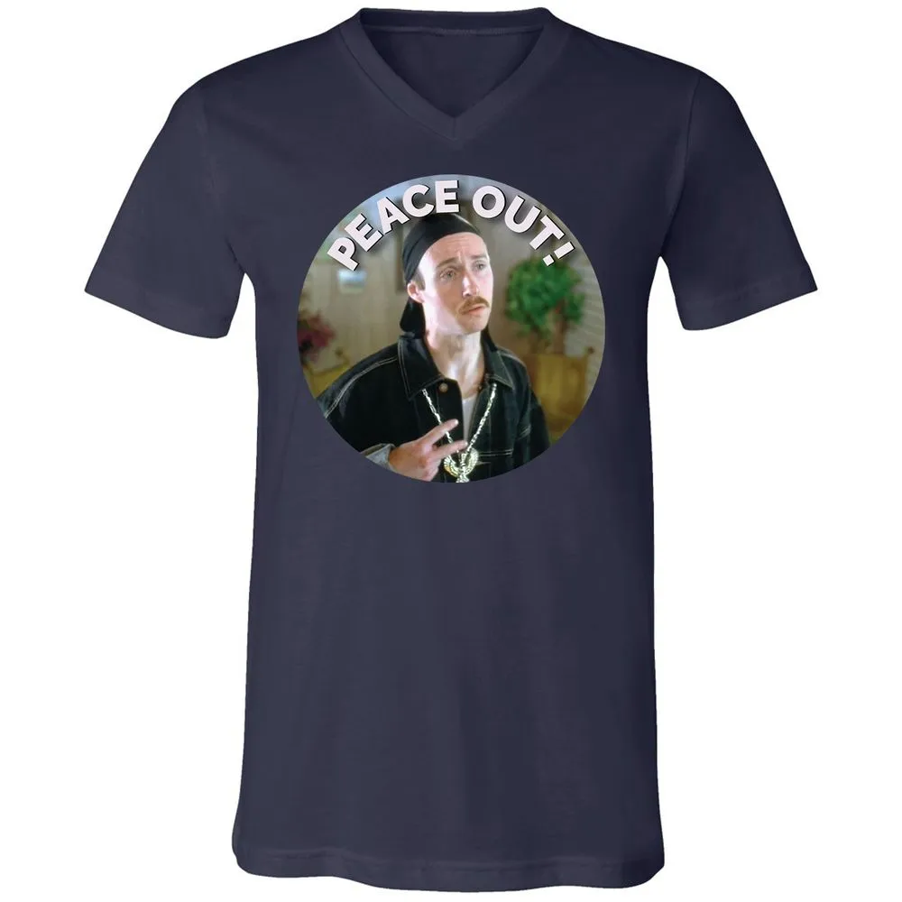 Unisex V-Neck T-Shirt - UNNGUHVA - Navy - 2