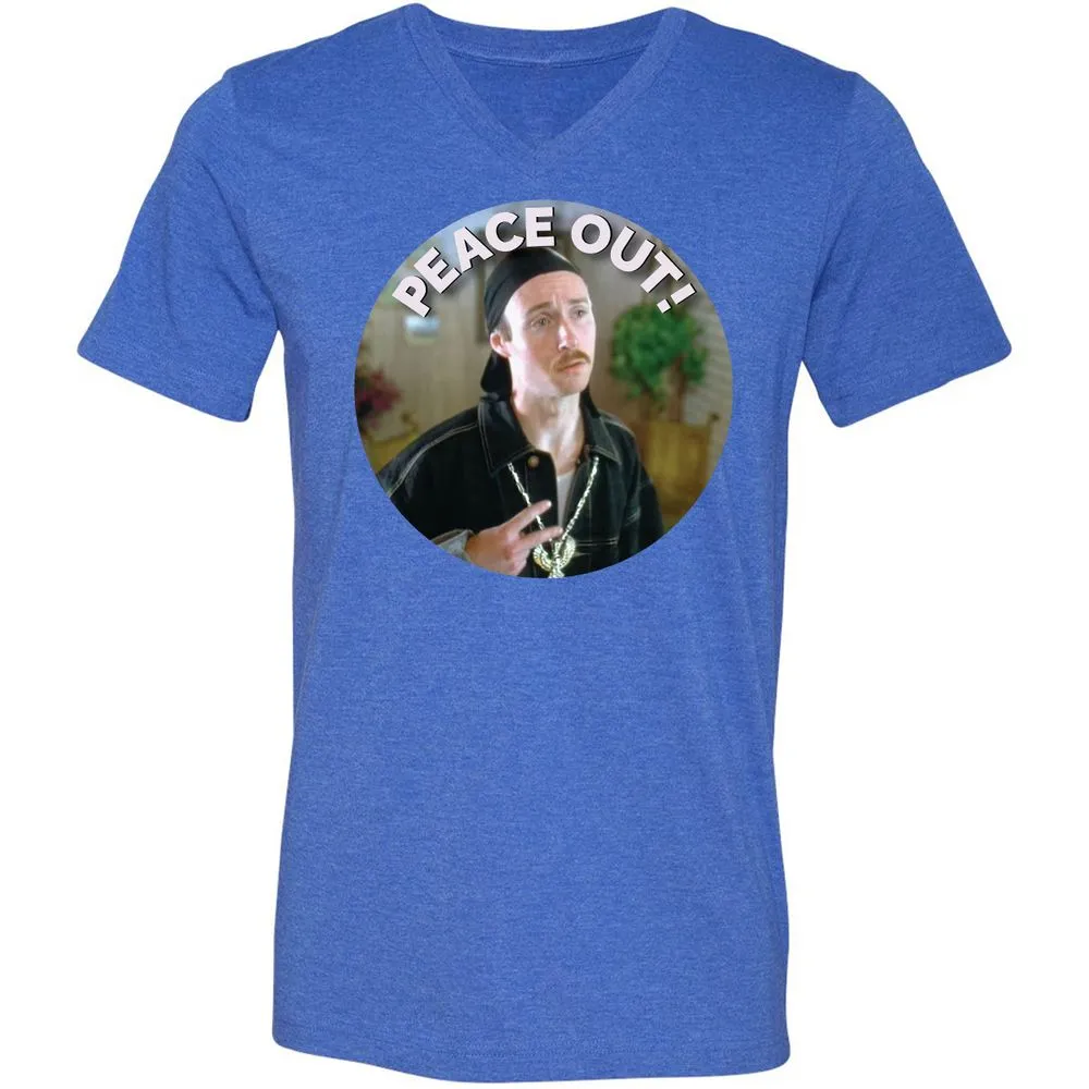 Unisex V-Neck T-Shirt - UNNGUHVA - Heather True Royal - 14