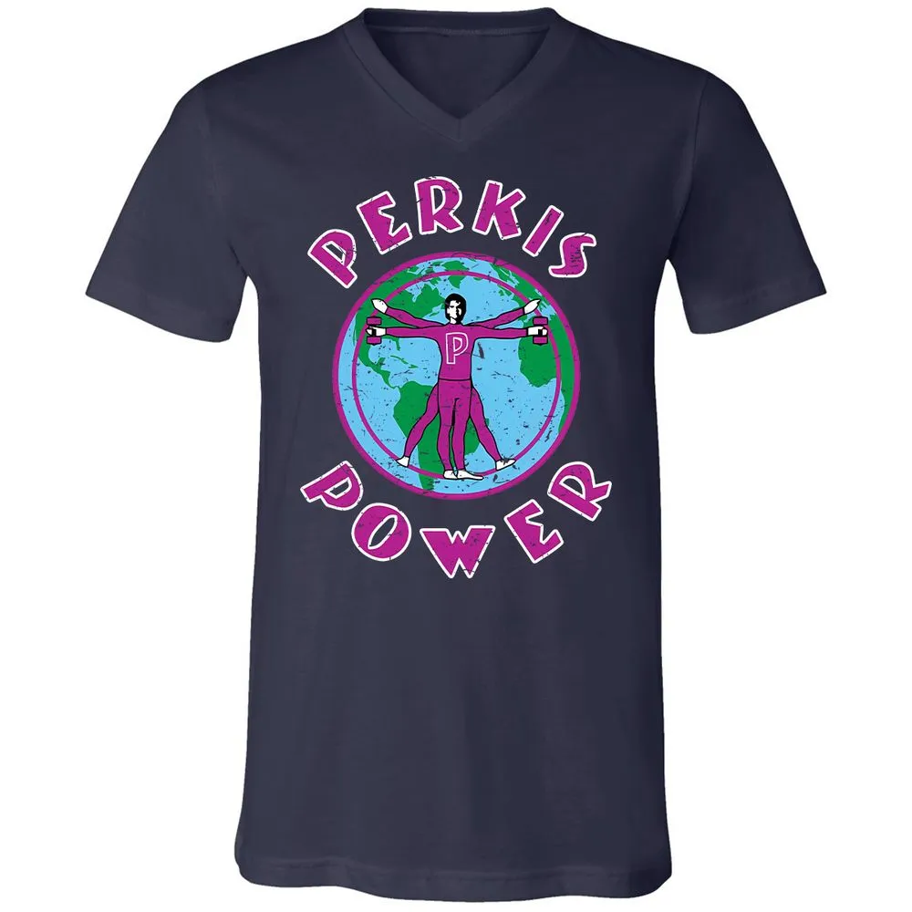 Unisex V-Neck T-Shirt - SQN7T4CR - Navy - 2