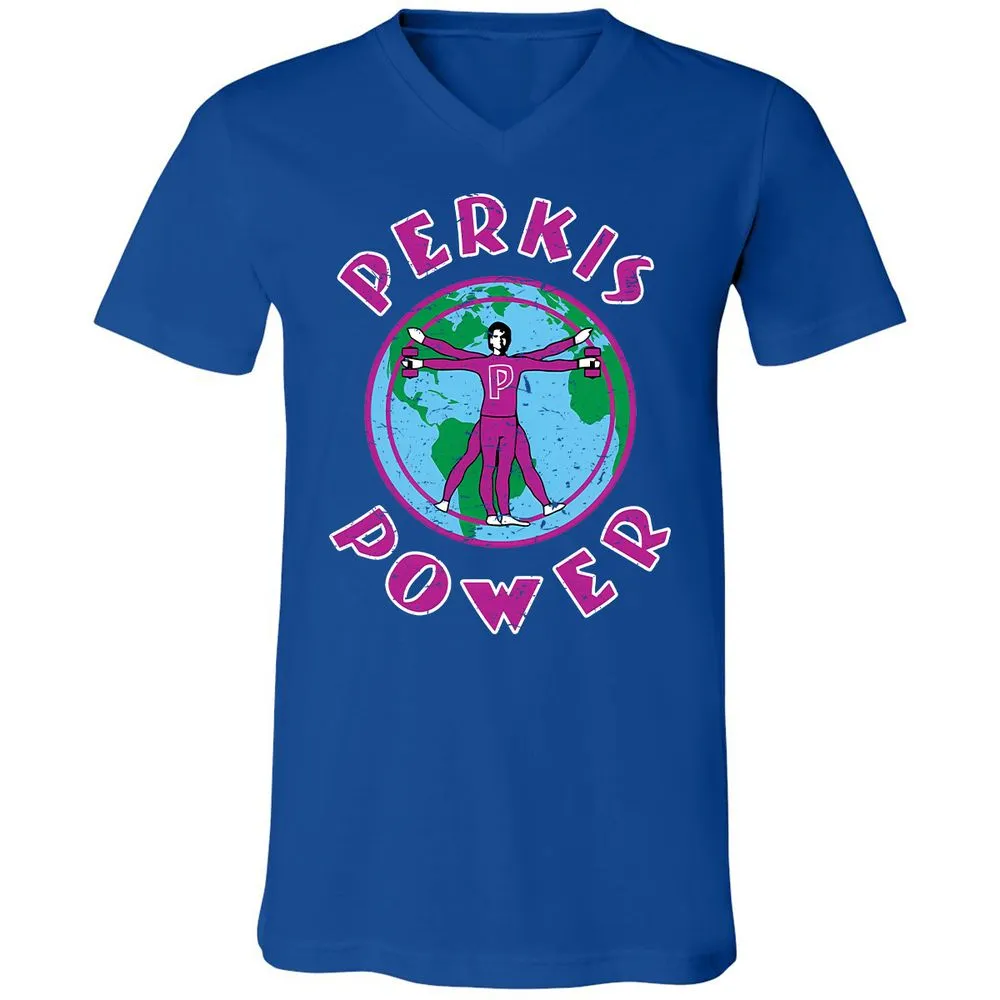 Unisex V-Neck T-Shirt - SQN7T4CR - True Royal - 4