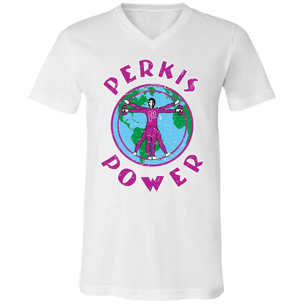 Unisex V-Neck T-Shirt - SQN7T4CR - White - 5