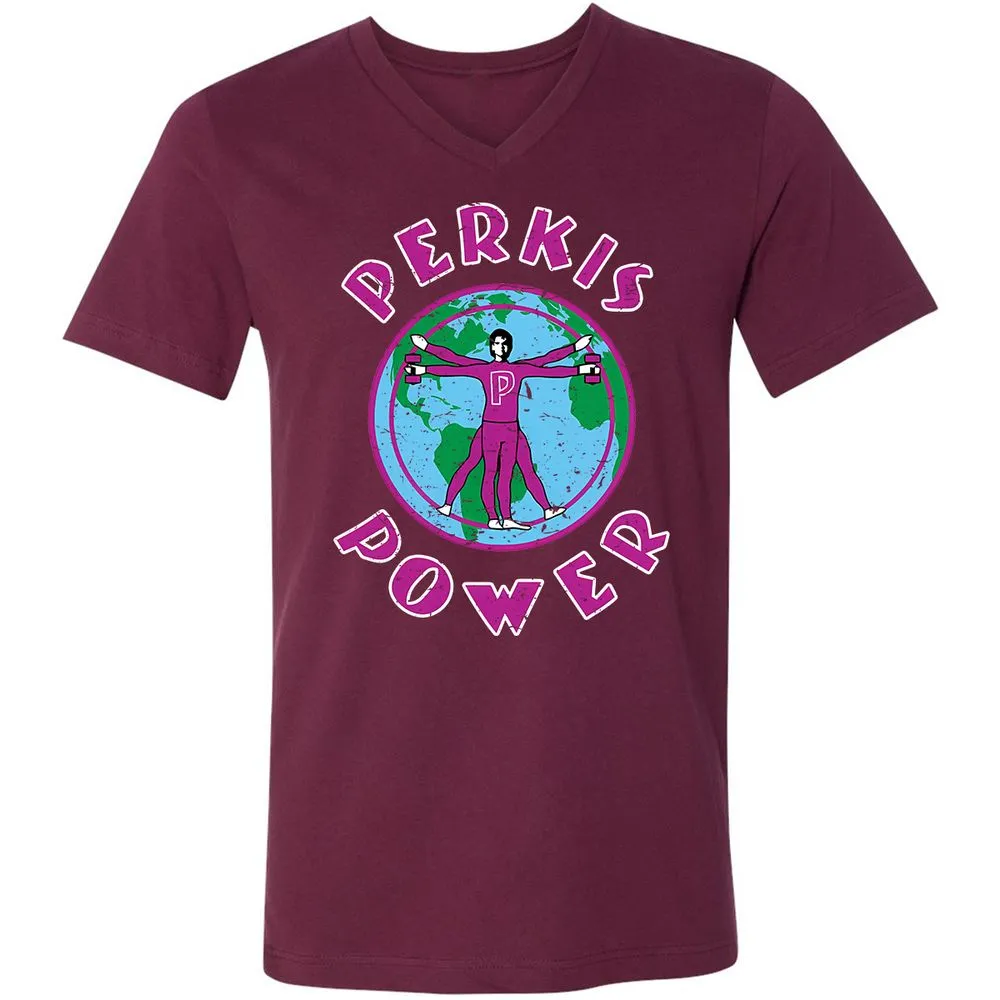 Unisex V-Neck T-Shirt - SQN7T4CR - Maroon - 6