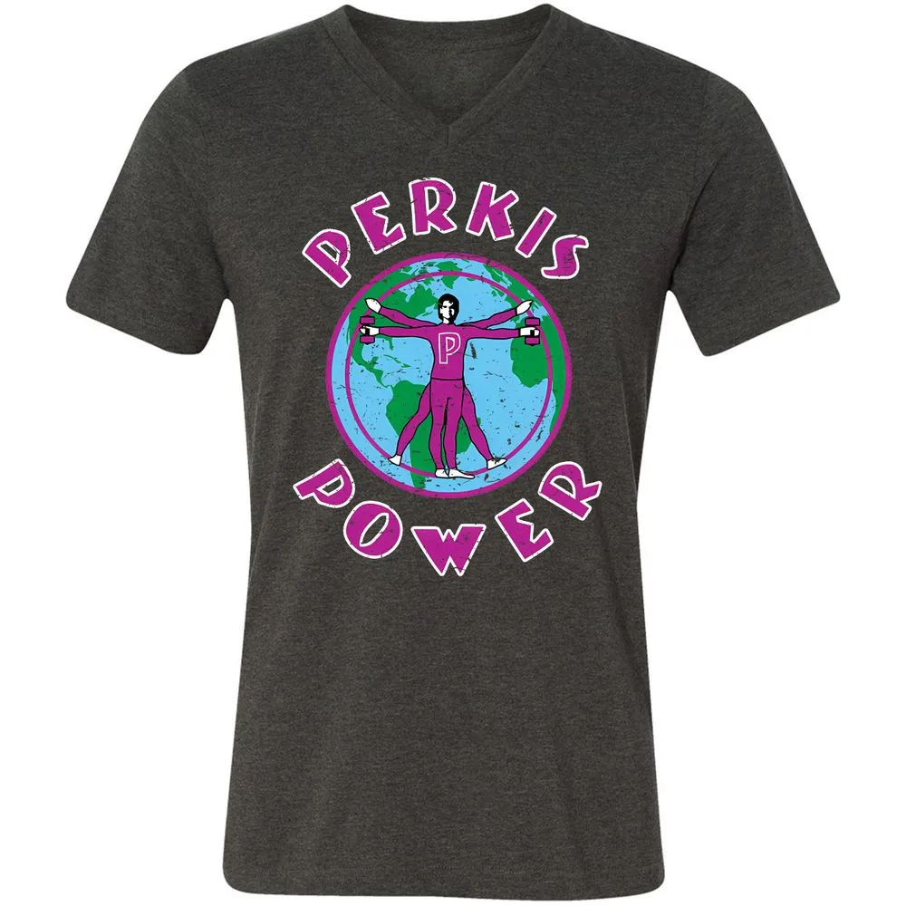 Unisex V-Neck T-Shirt - SQN7T4CR - Dark Grey Heather - 8