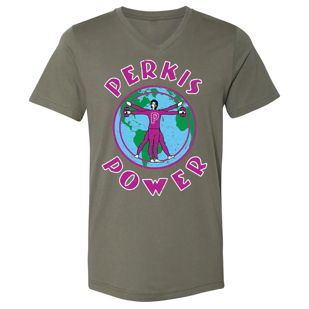 Unisex V-Neck T-Shirt - SQN7T4CR - Military Green - 10