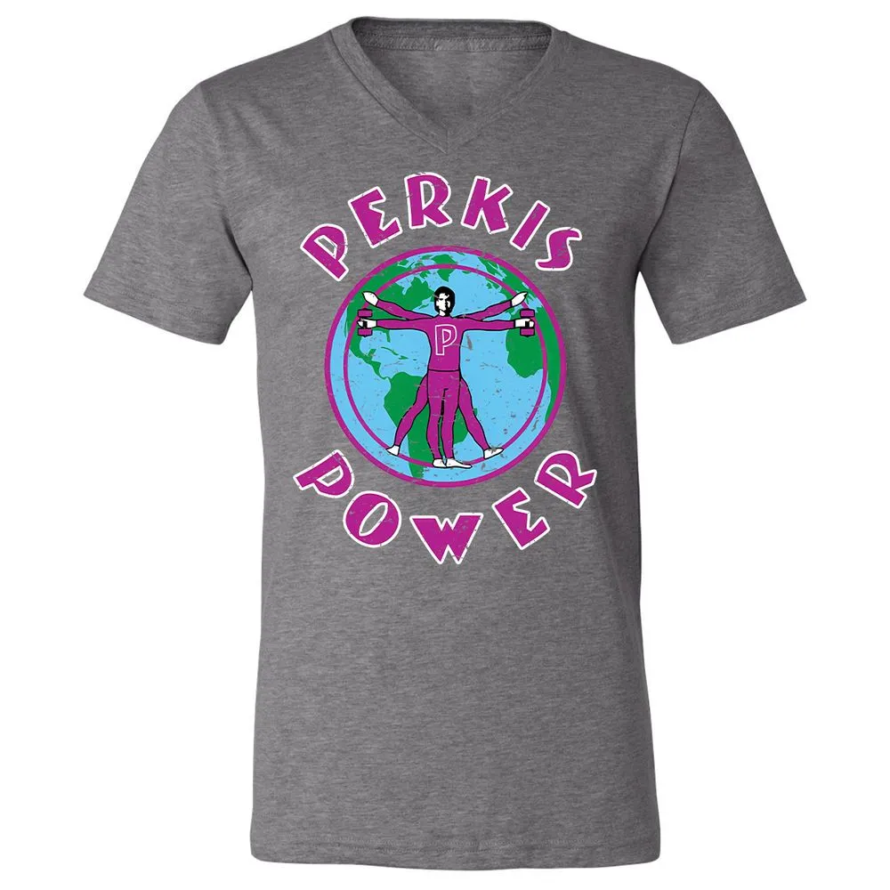 Unisex V-Neck T-Shirt - SQN7T4CR - Deep Heather - 13