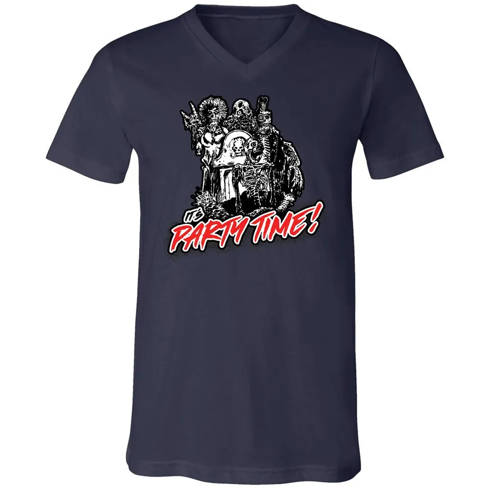 Unisex V-Neck T-Shirt - 7N3BMNV9 - Navy - 2