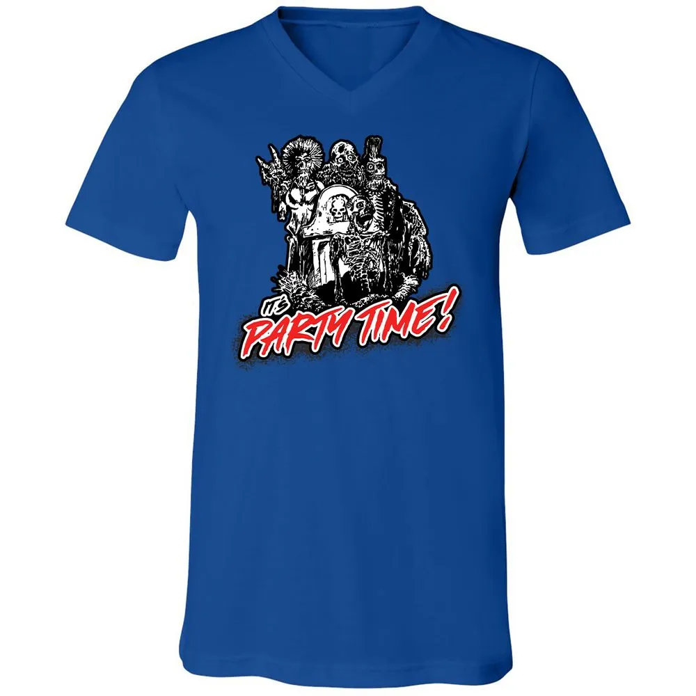 Unisex V-Neck T-Shirt - 7N3BMNV9 - True Royal - 4