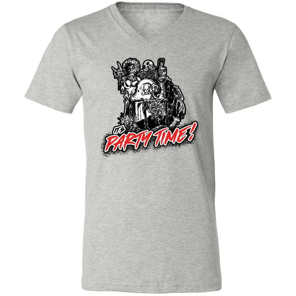 Unisex V-Neck T-Shirt - 7N3BMNV9 - Athletic Heather - 7