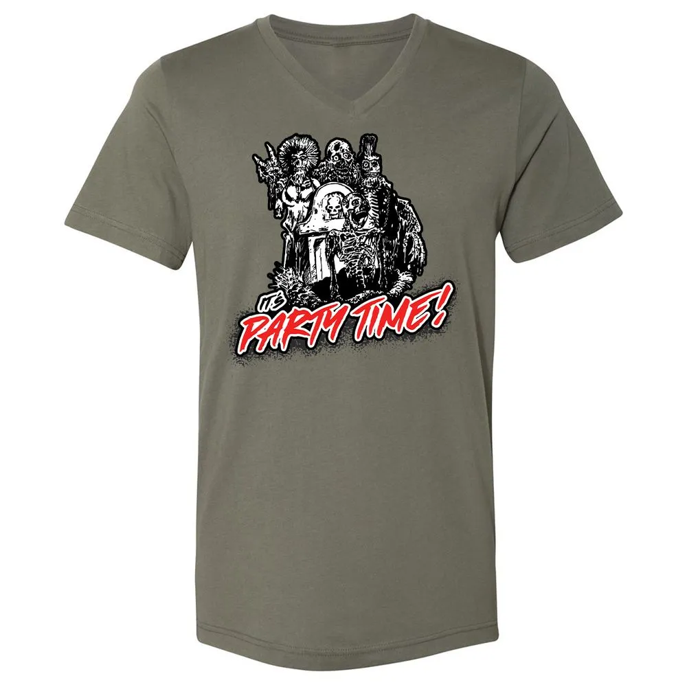Unisex V-Neck T-Shirt - 7N3BMNV9 - Military Green - 10