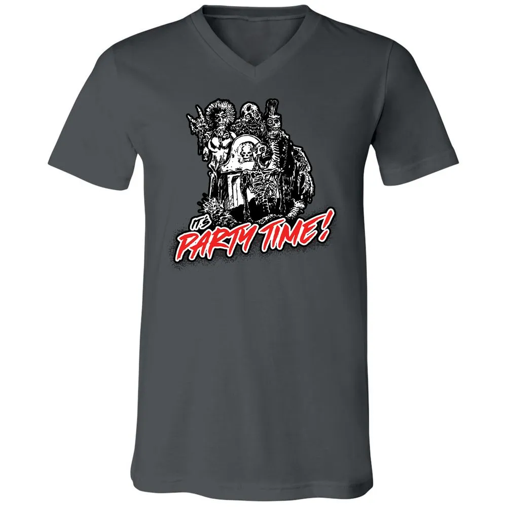 Unisex V-Neck T-Shirt - 7N3BMNV9 - Asphalt - 12