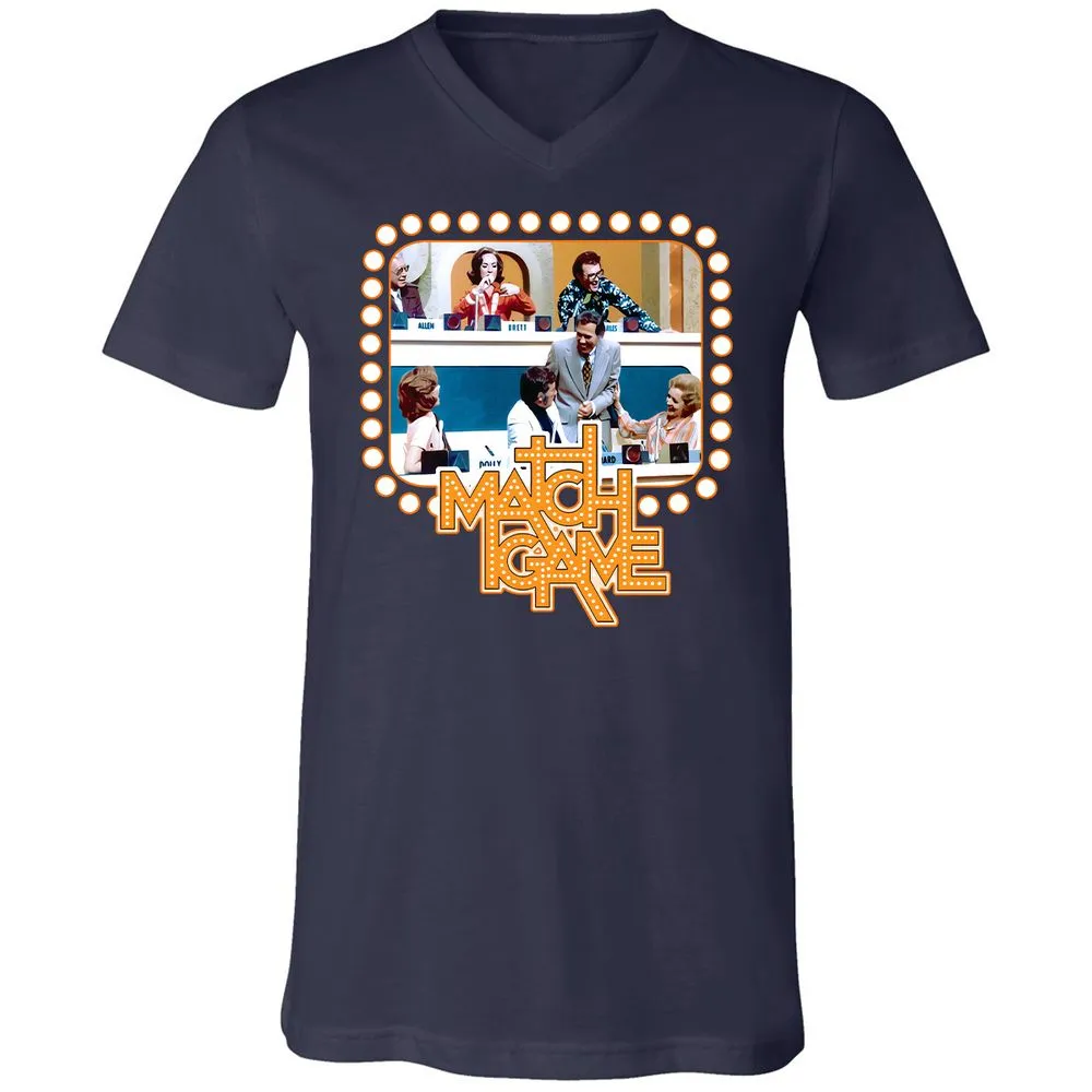 Unisex V-Neck T-Shirt - EDNCZTX6 - Navy - 2