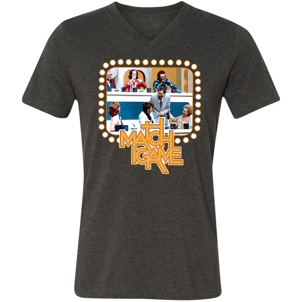 Unisex V-Neck T-Shirt - EDNCZTX6 - Dark Grey Heather - 8