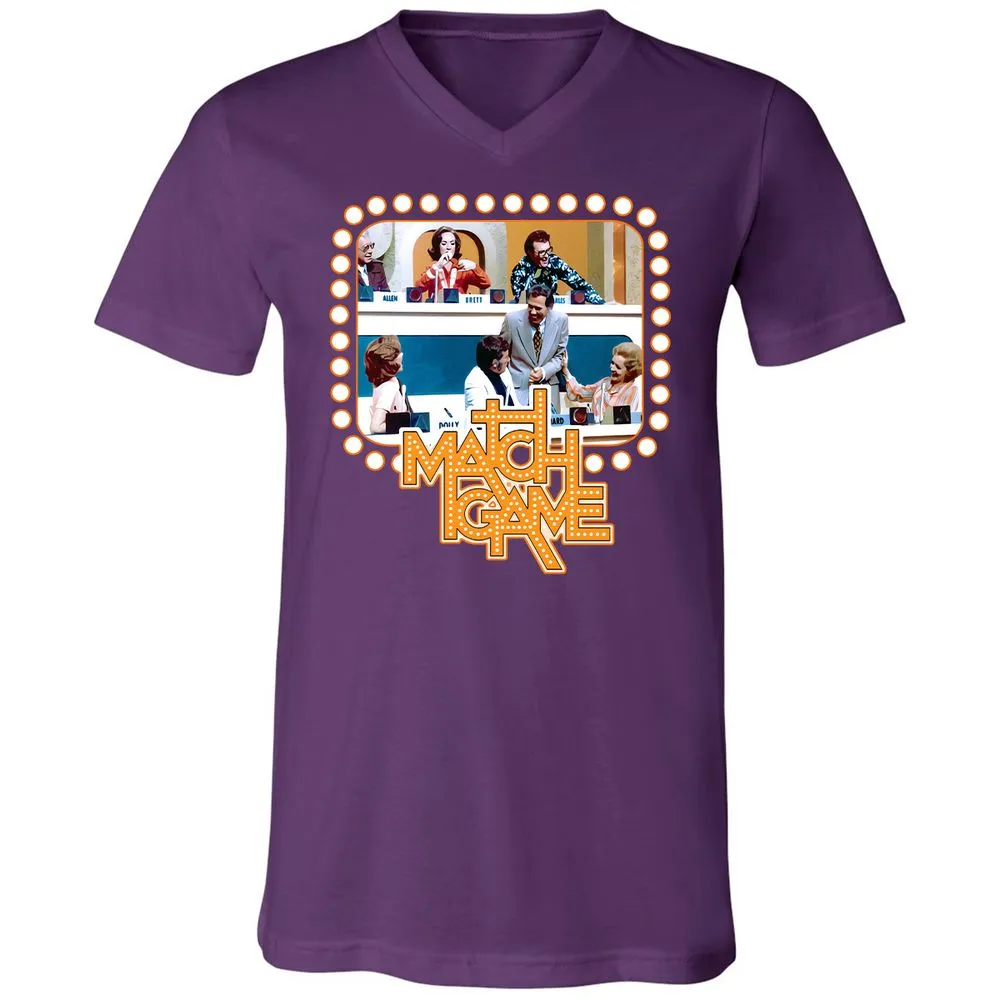 Unisex V-Neck T-Shirt - EDNCZTX6 - Team Purple - 9