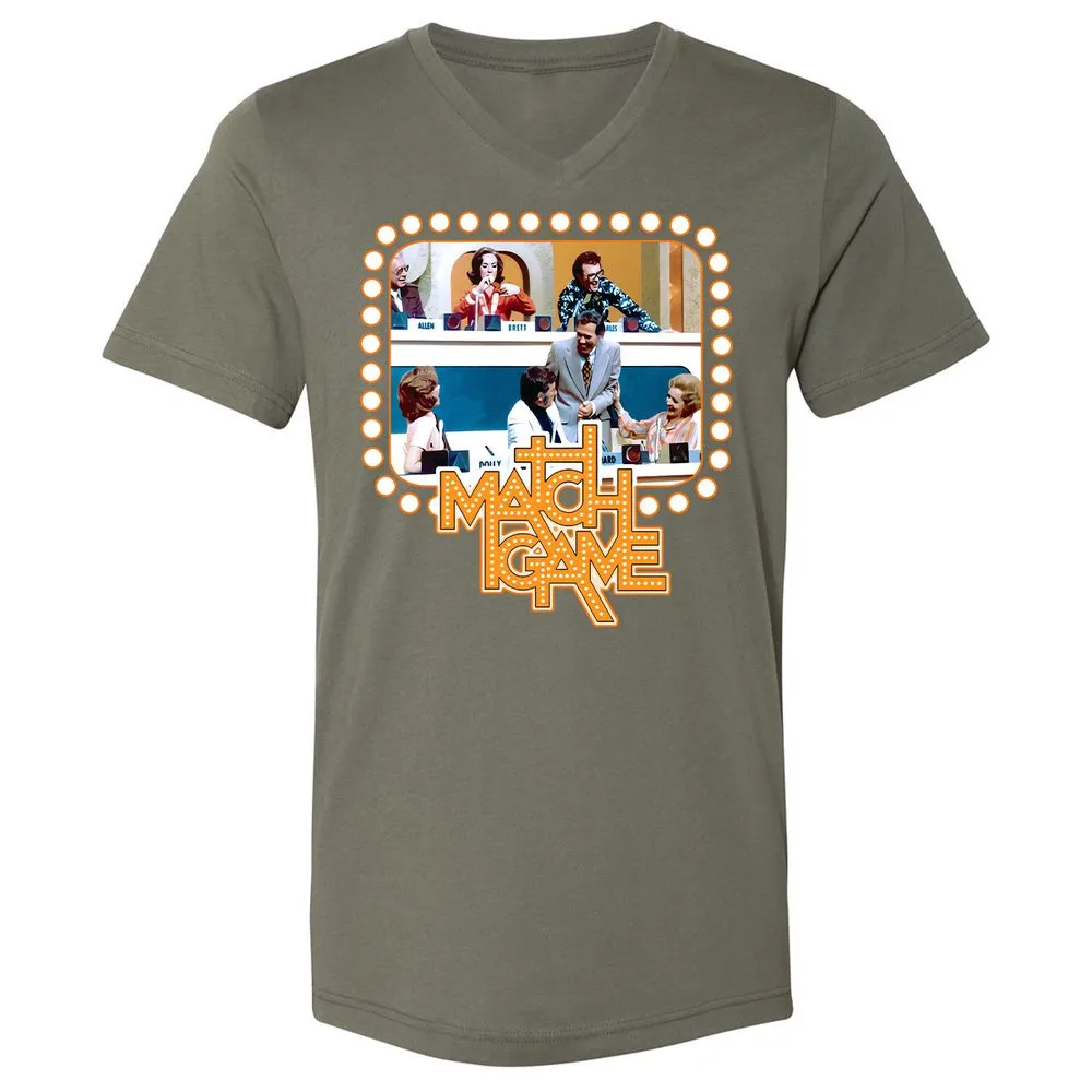 Unisex V-Neck T-Shirt - EDNCZTX6 - Military Green - 10