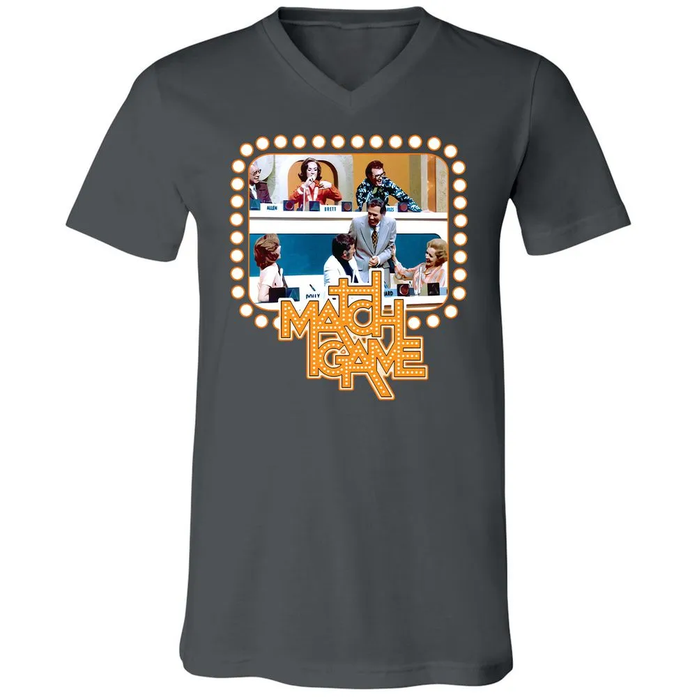 Unisex V-Neck T-Shirt - EDNCZTX6 - Asphalt - 12