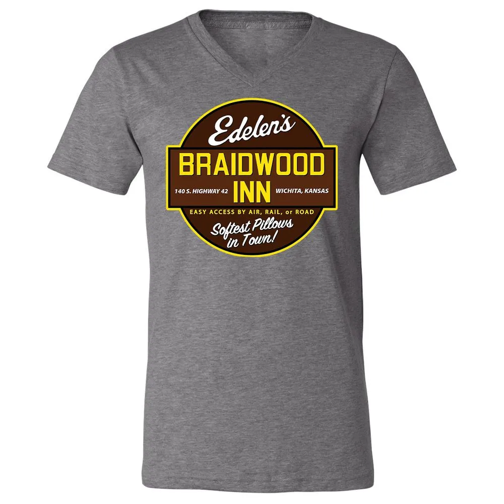 Unisex V-Neck T-Shirt - 9FU9CDWA - Deep Heather - 13